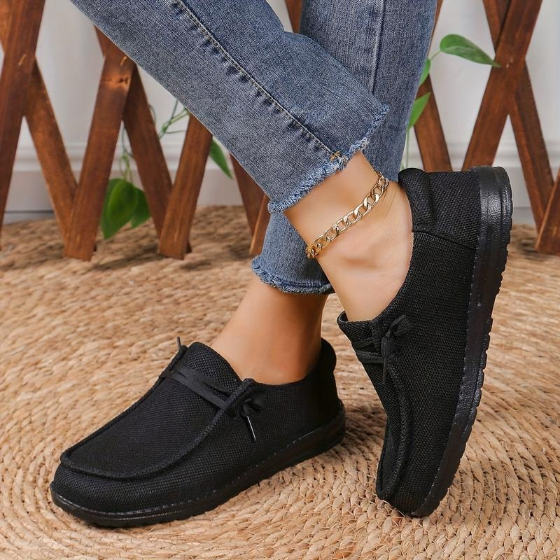 Women Mesh Lace Up Slip-On Casual Loafers