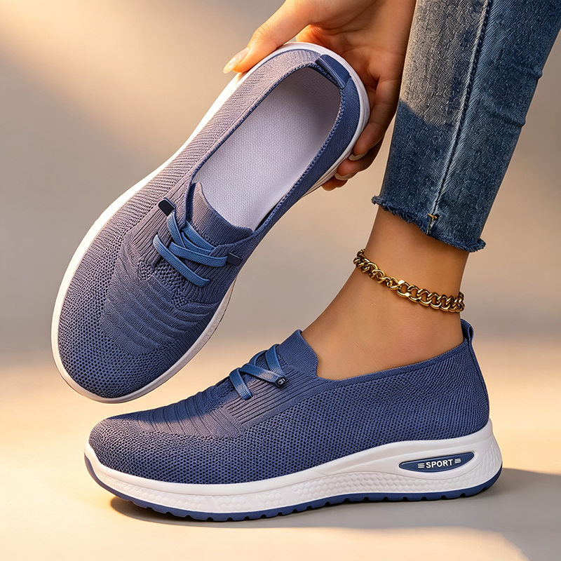 Women's Slip-On Knit Comfort Walking Sneakers