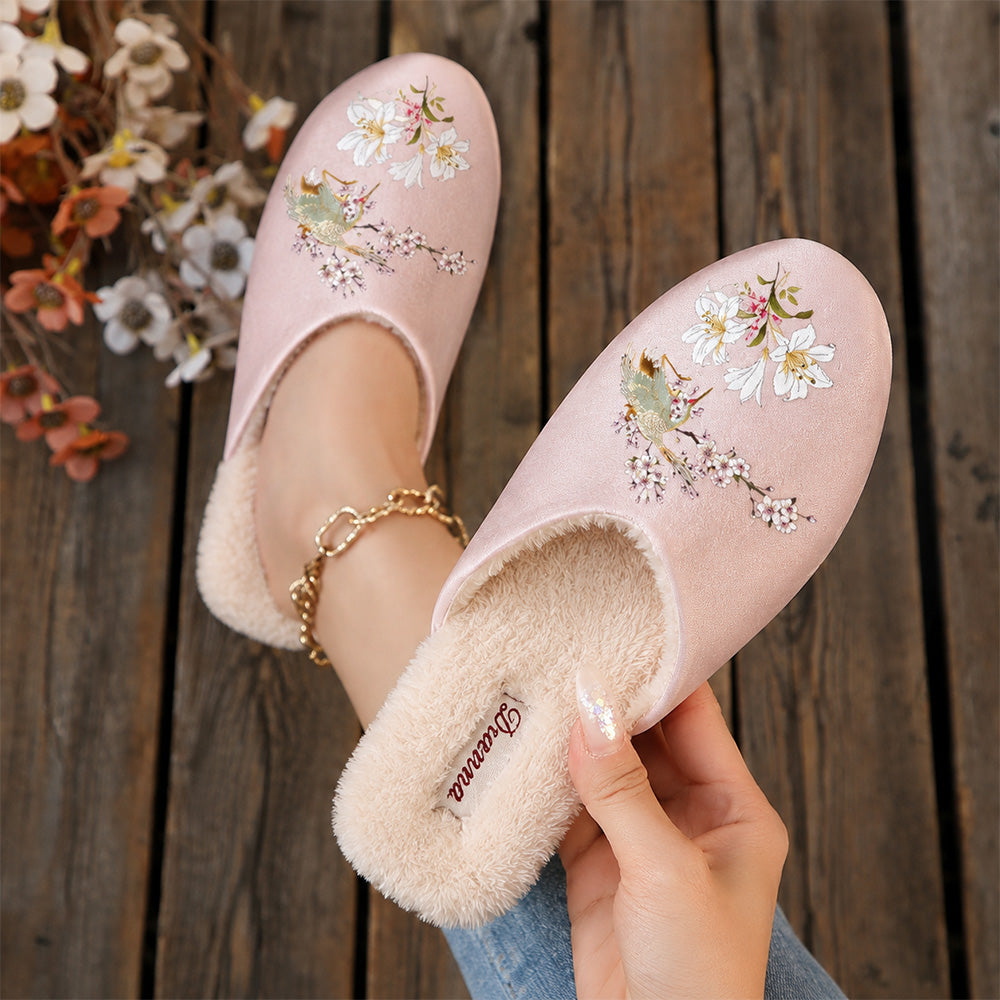 Women's Vintage Floral Slippers