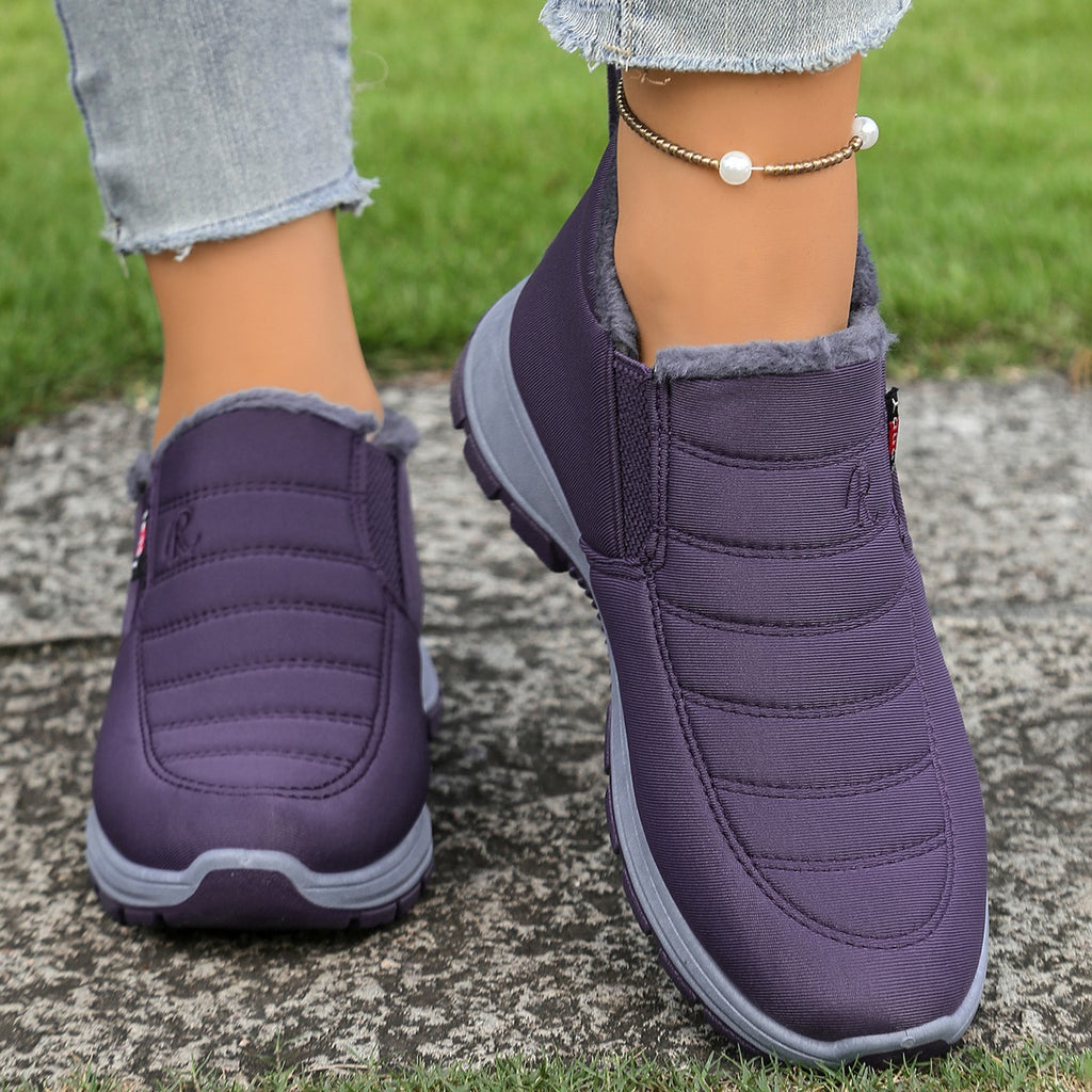 Women's Warm Plush-Lined Ankle Boots