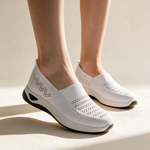 Zapatillas deportivas de rejilla transpirable para mujer
