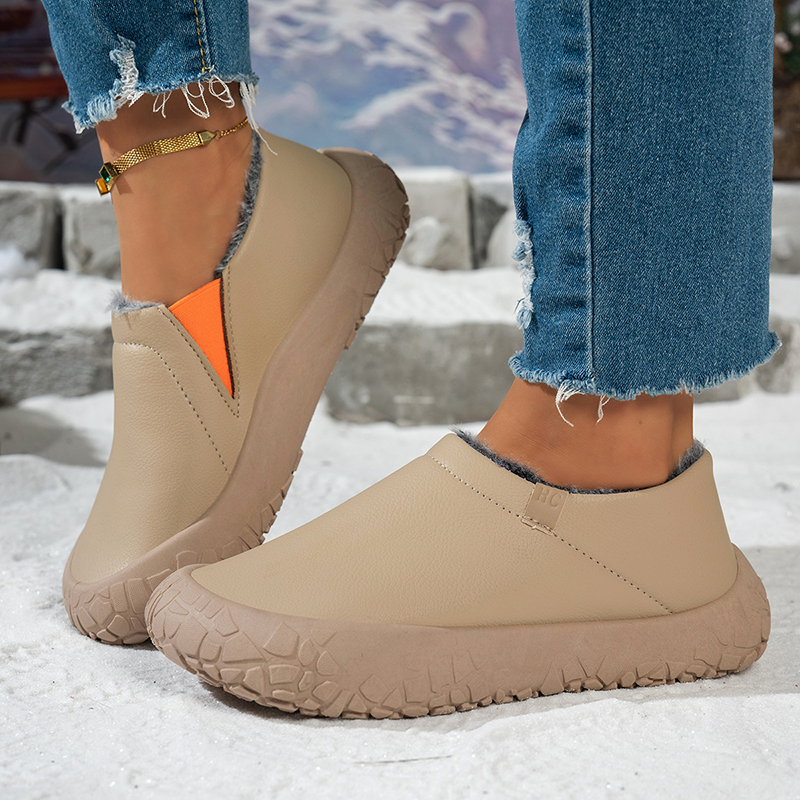 Women's Fleece-Lined Slip-On Winter Mules