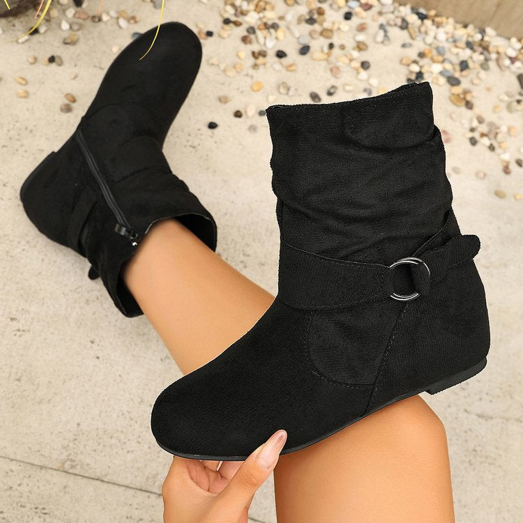 Women's Vintage Suede Ankle Boots