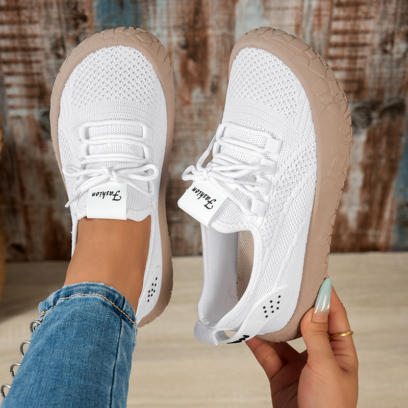 Women's Breathable Fly-Knit Mesh Sports Shoes
