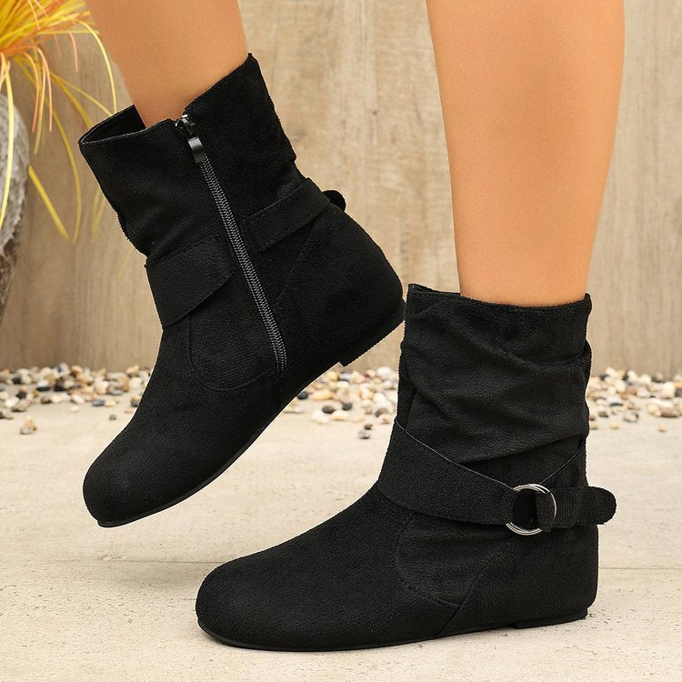 Women's Vintage Suede Ankle Boots