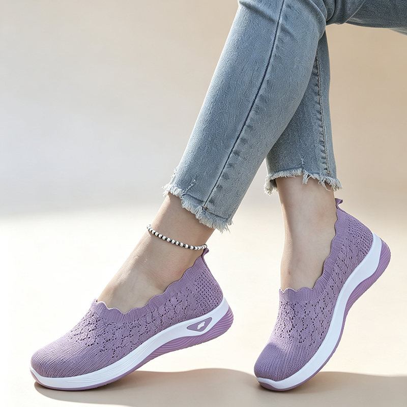 Women's Breathable Knit Walking Shoes