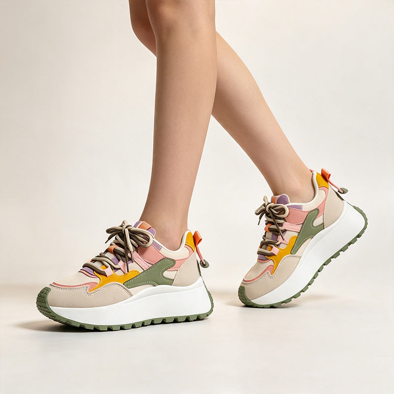 Women's Mesh Height-Increasing Casual Running Shoes
