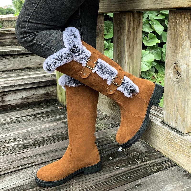 Women's tall winter snow boots