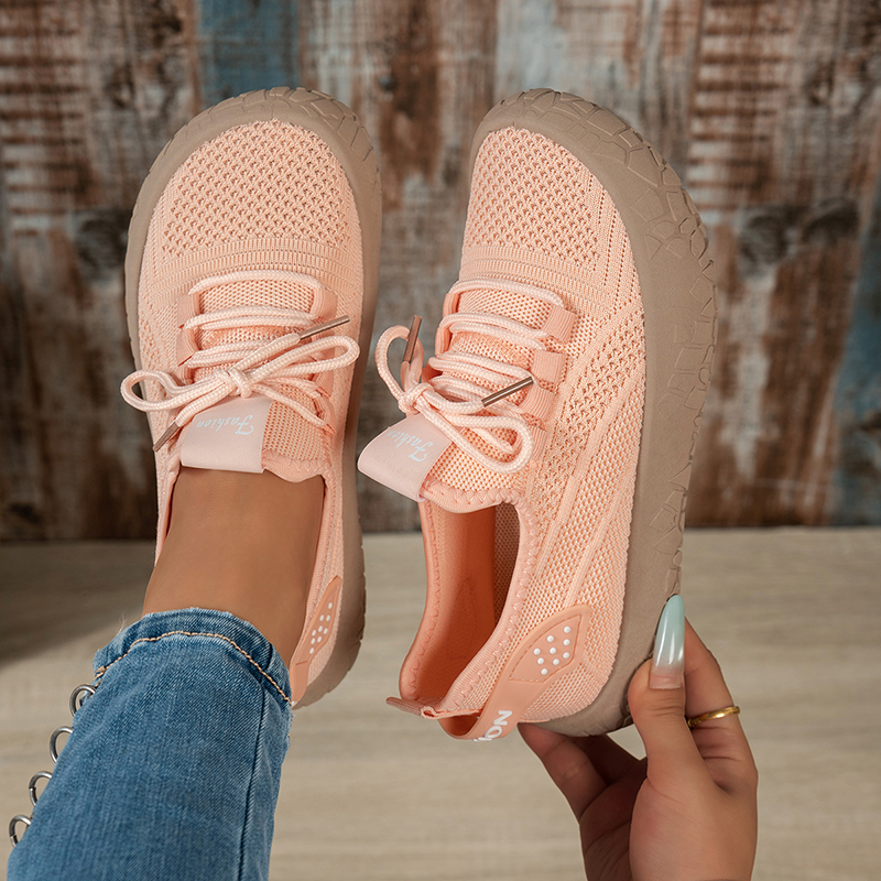 Women's Breathable Fly-Knit Mesh Sports Shoes