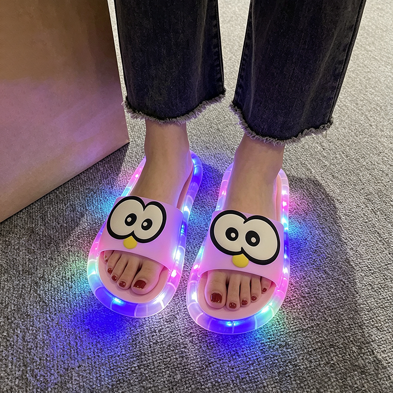 Women's Cute Cartoon Light-Up Slippers