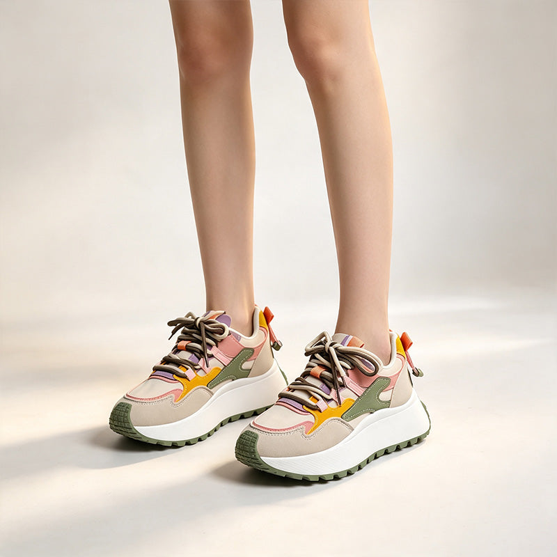Women's Mesh Height-Increasing Casual Running Shoes