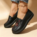 Women's Floral Embroidered Slip-On Loafers