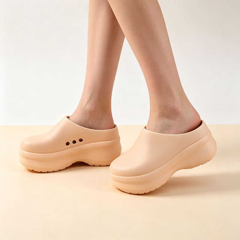 Women's Platform Closed-Toe Slip-On Casual Shoes