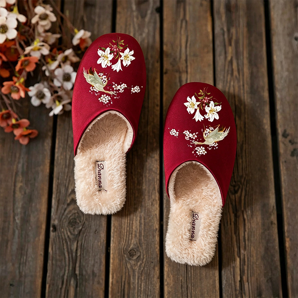 Women's Vintage Floral Slippers