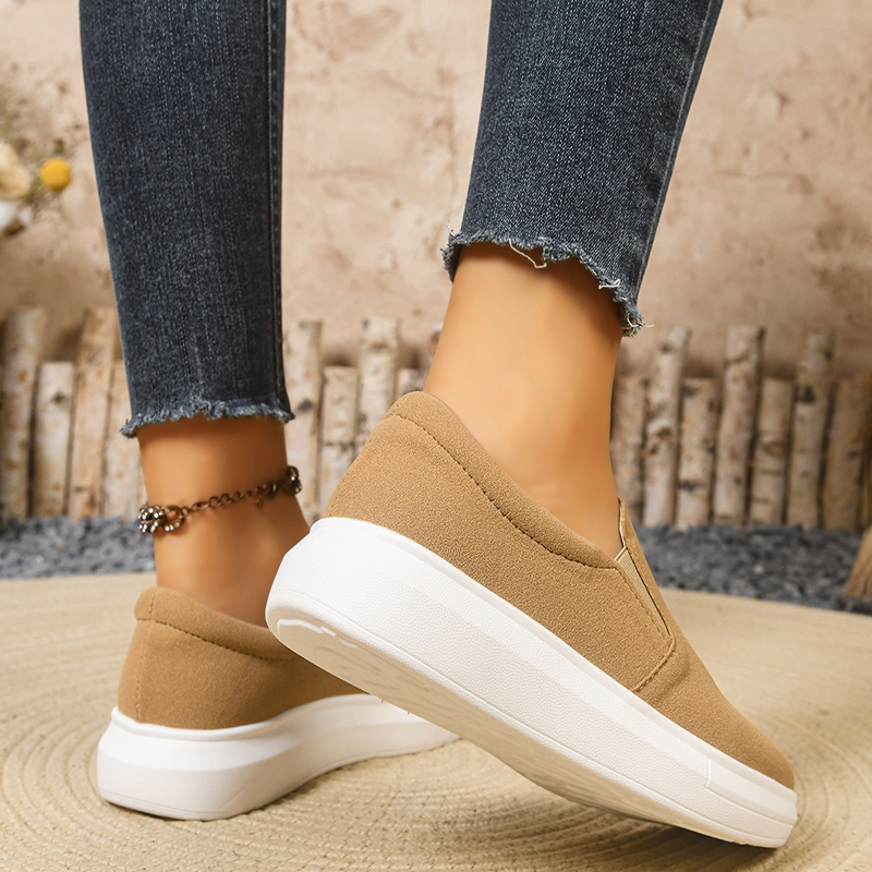 Women's Platform Slip-On Casual Walking Shoes
