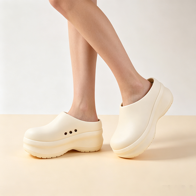 Women's Platform Closed-Toe Slip-On Casual Shoes