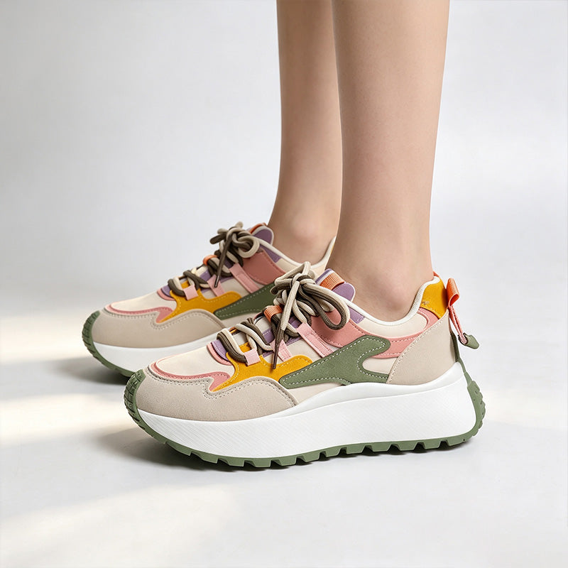 Women's Mesh Height-Increasing Casual Running Shoes
