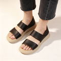 Women's Comfortable Soft Sole Platform Roman Sandals – Open Toe Non-Slip Casual Sandals