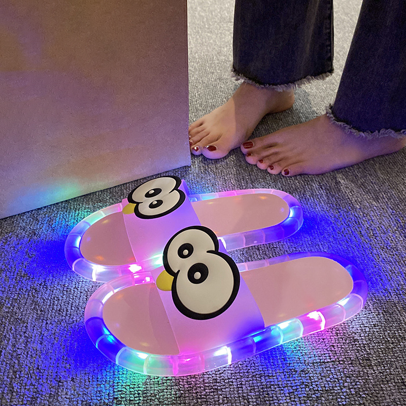 Women's Cute Cartoon Light-Up Slippers