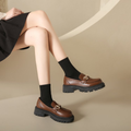 Chain Decor Chunky Platform Loafers for Women