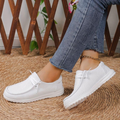 Women Mesh Lace Up Slip-On Casual Loafers