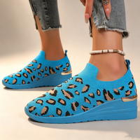 Blue Leopard Print