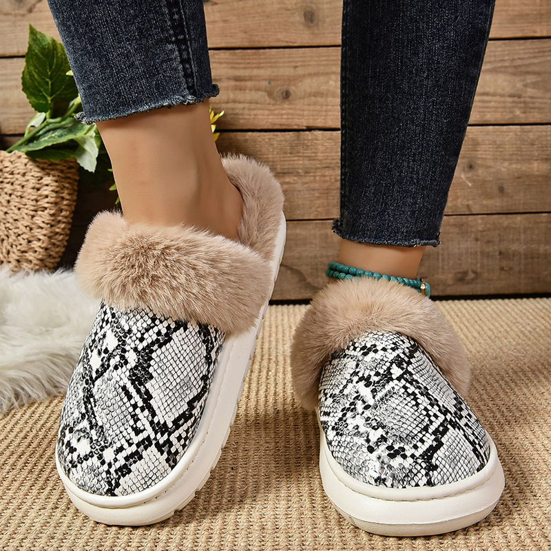 Women's Sequin Plush Slippers