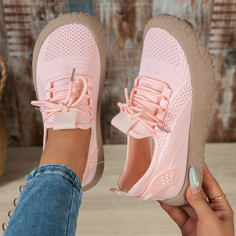 Women's Breathable Fly-Knit Mesh Sports Shoes