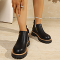 Women's double-zip platform ankle boots