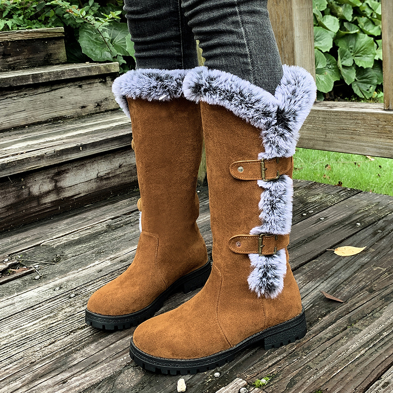 Women's tall winter snow boots