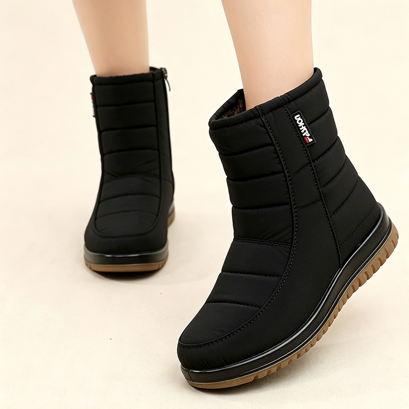 Women's Fleece-Lined Waterproof Snow Boots
