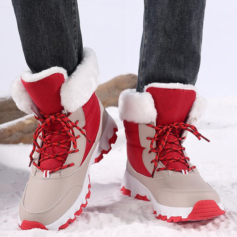 Women's Mid-Calf Lace-Up Winter Snow Boots