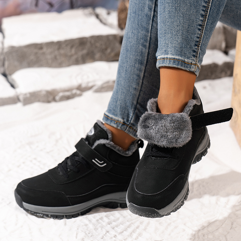 Adjustable Velcro Fleece Winter Boots
