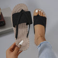 Woven Platform Criss-Cross Slide Sandals - Summer Comfort 👡✨