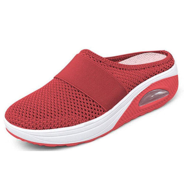 Women's Air-Cushion Mesh Knit Wedge Loafers