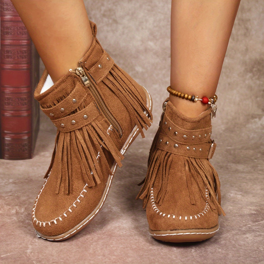 Women's Vintage Fringe Boots