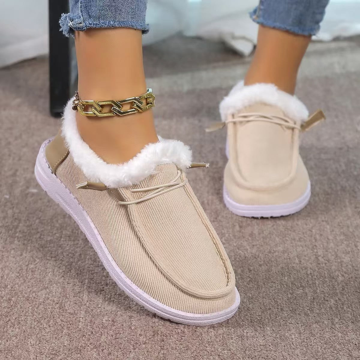 Women's Warm Plush-Lined Shoes