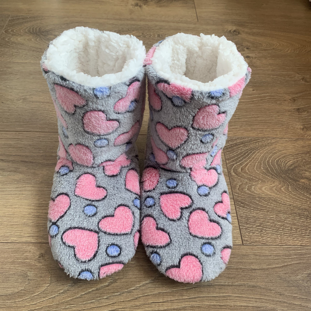 Women's Warm Plush-Lined Slipper Boots