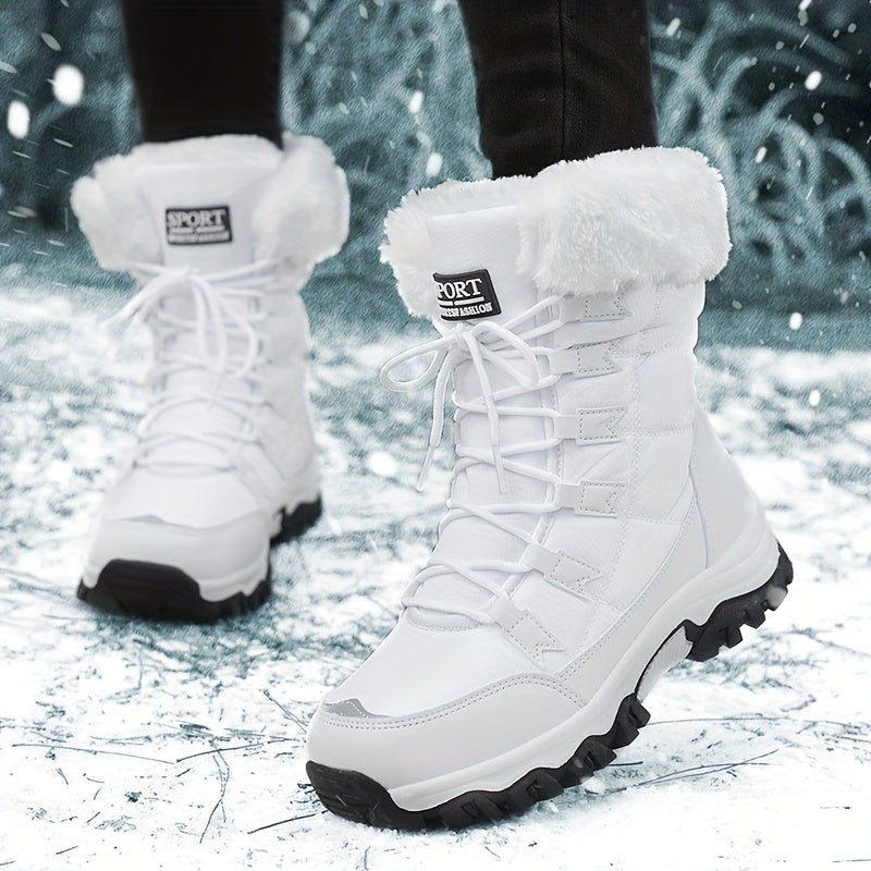 Women's Waterproof Fur-Lined Winter Snow Boots