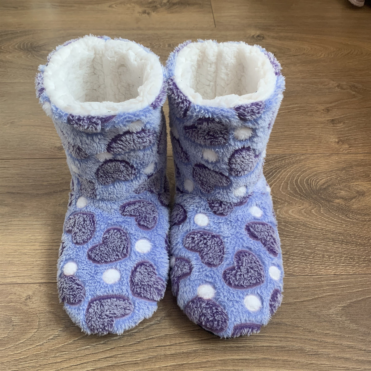 Women's Warm Plush-Lined Slipper Boots
