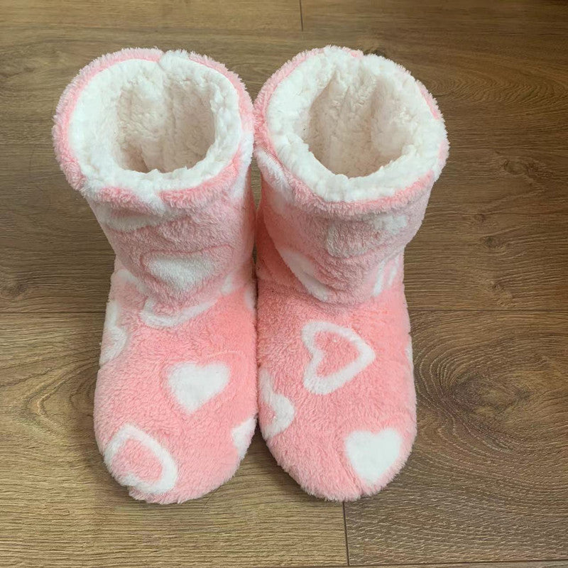 Women's Warm Plush-Lined Slipper Boots