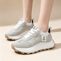Retro Mesh-Panel Platform Casual Walking Shoes