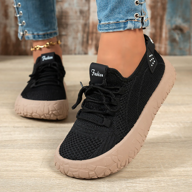 Women's Breathable Fly-Knit Mesh Sports Shoes