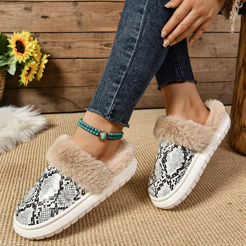 Women's Sequin Plush Slippers
