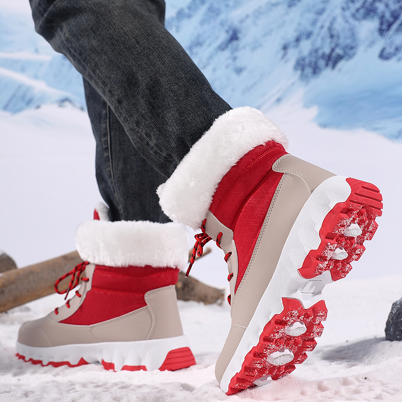 Women's Mid-Calf Lace-Up Winter Snow Boots