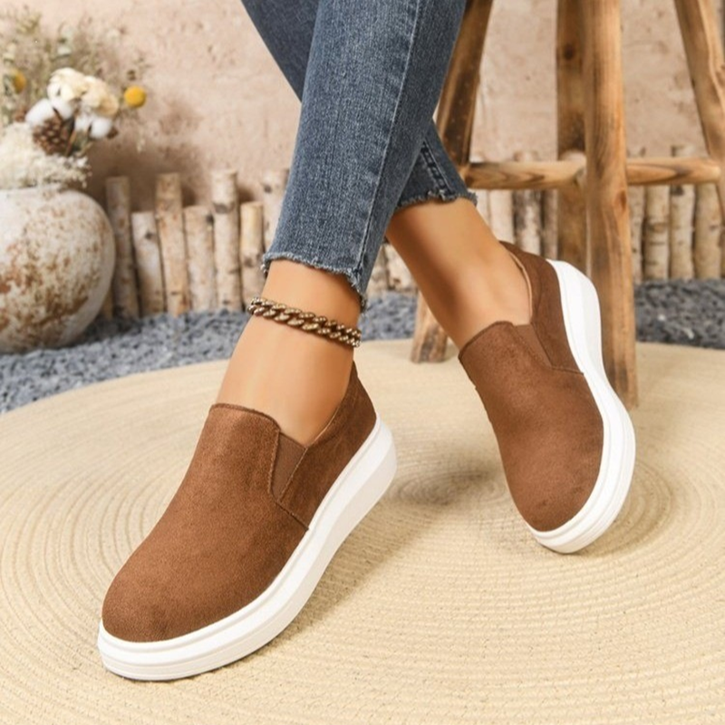Women's Platform Slip-On Casual Walking Shoes
