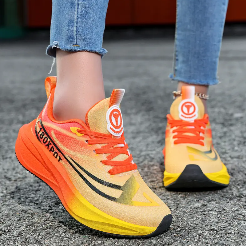 Breathable mesh gradient sneakers