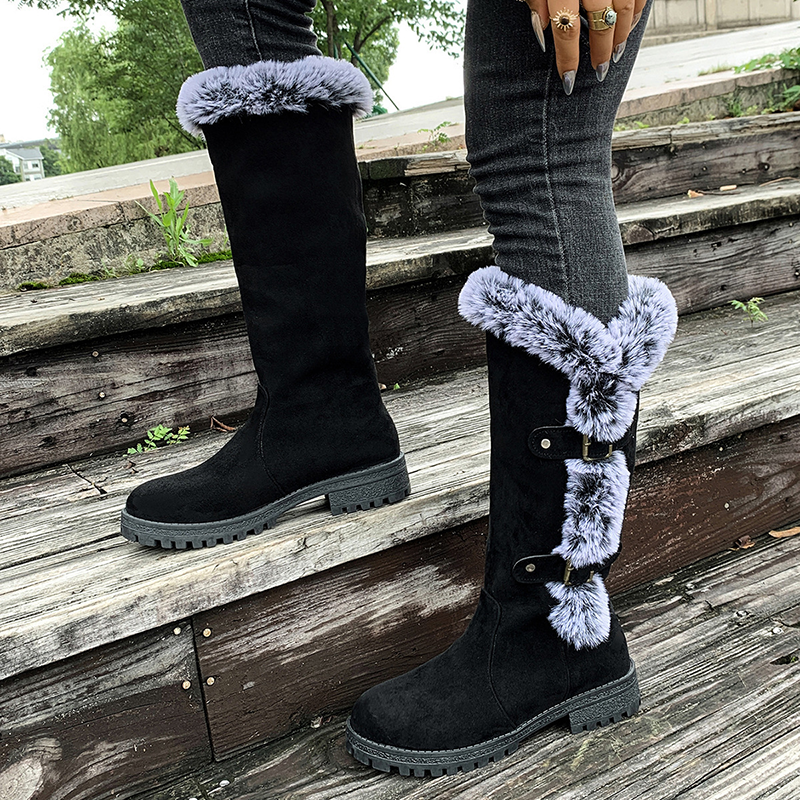 Women's tall winter snow boots