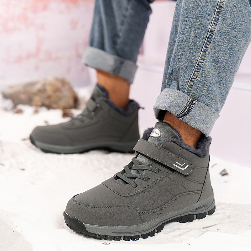Adjustable Velcro Fleece Winter Boots