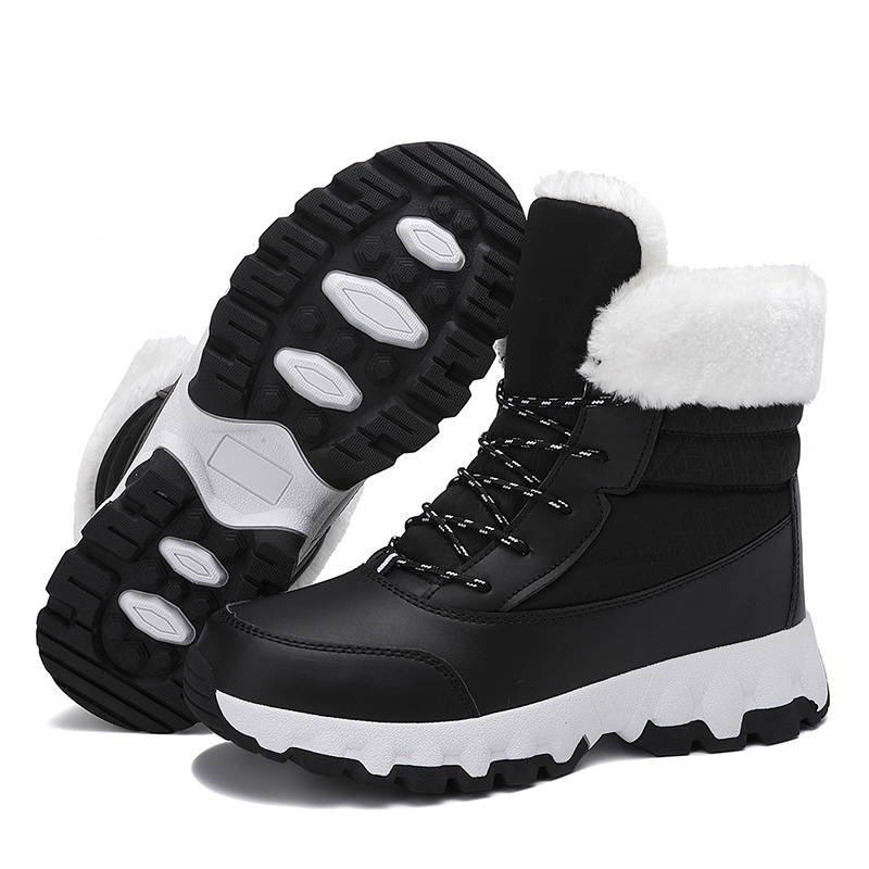 Women's Mid-Calf Lace-Up Winter Snow Boots